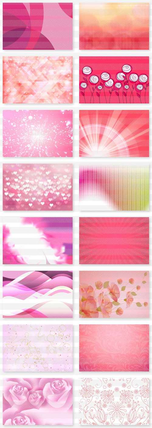 ピンク色・紫色系の背景素材集3